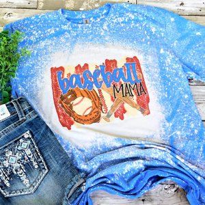 Baseball Mama Bleached Tee